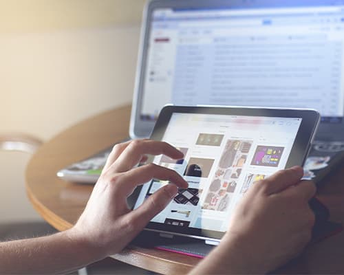 Tablet and laptop